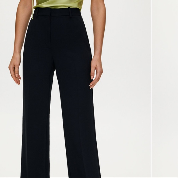 Aritzia Black Wide-Leg Trousers - Picture 5 of 16